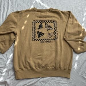 Neon Riot Butterfly Graphic Crewneck Sweatshirt - Size L - Y2K Indie Streetwear